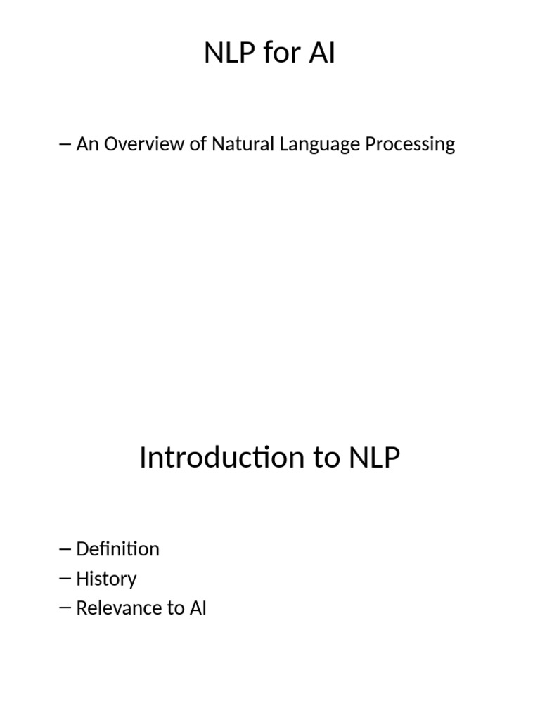 NLP Project Presentation | PDF