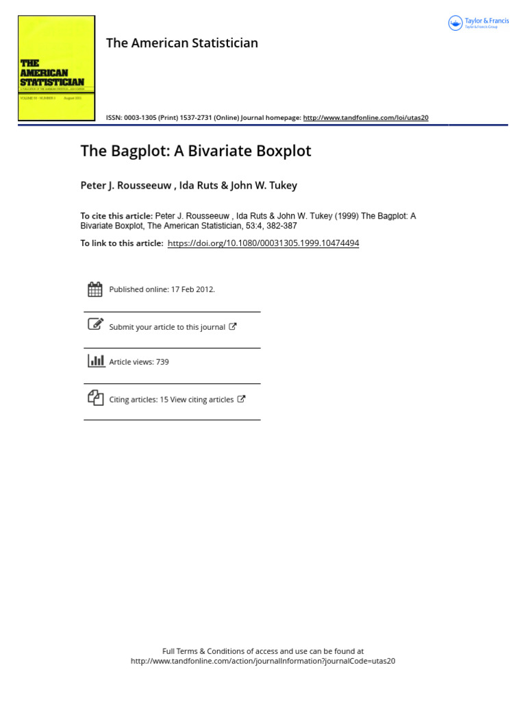 Bivariate Boxplot: The Bagplot Explained | PDF | Statistical Analysis ...