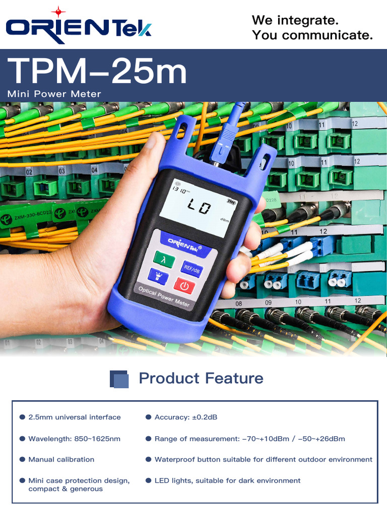 Orientek TPM-25m Mini Power Meter | PDF