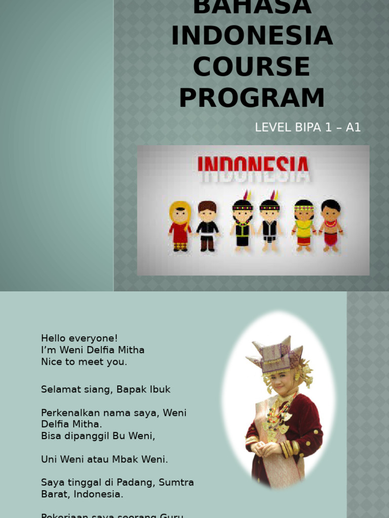 My Bahasa Presentation Malay Dialogue and Malay Time | PDF