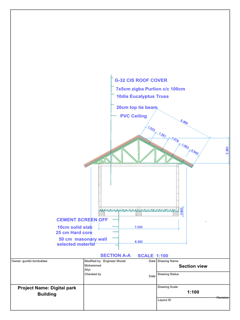 Digital Park Building Section View | PDF | Components | Building
