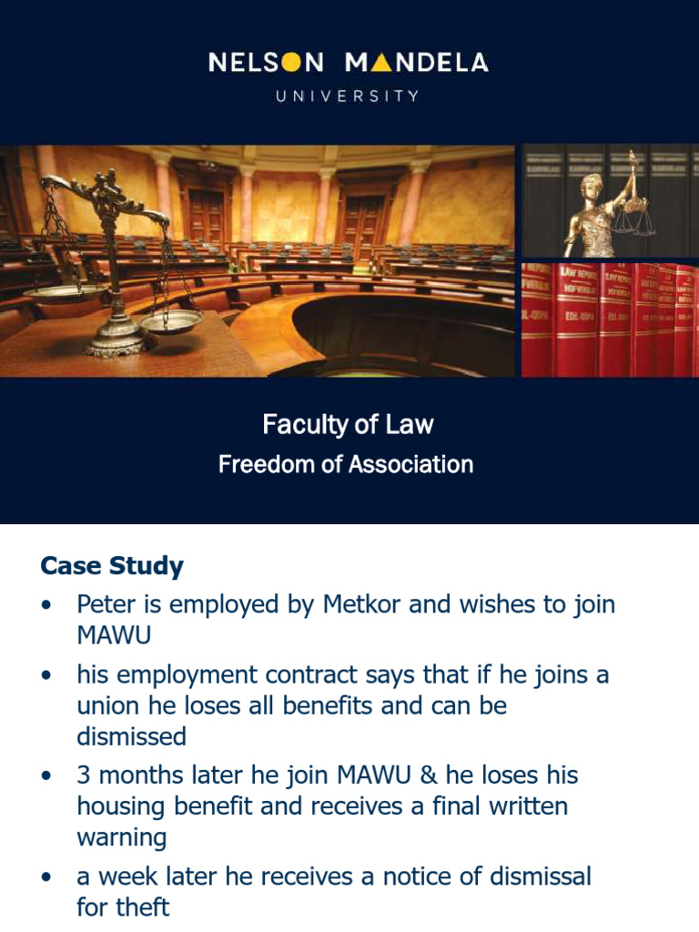 Freedom of Association Case Study Analysis | PDF | Employment | Labor ...