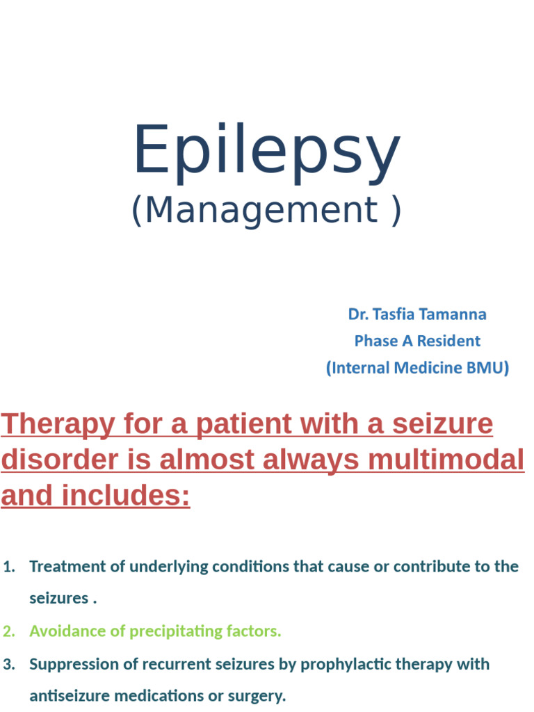 Comprehensive Epilepsy Management Guide | PDF | Epilepsy | Clinical ...