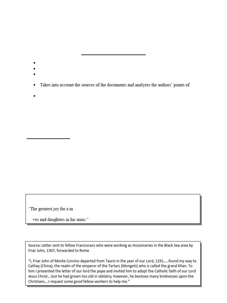 DBQ Mongols | PDF | Mongol Empire | Genghis Khan