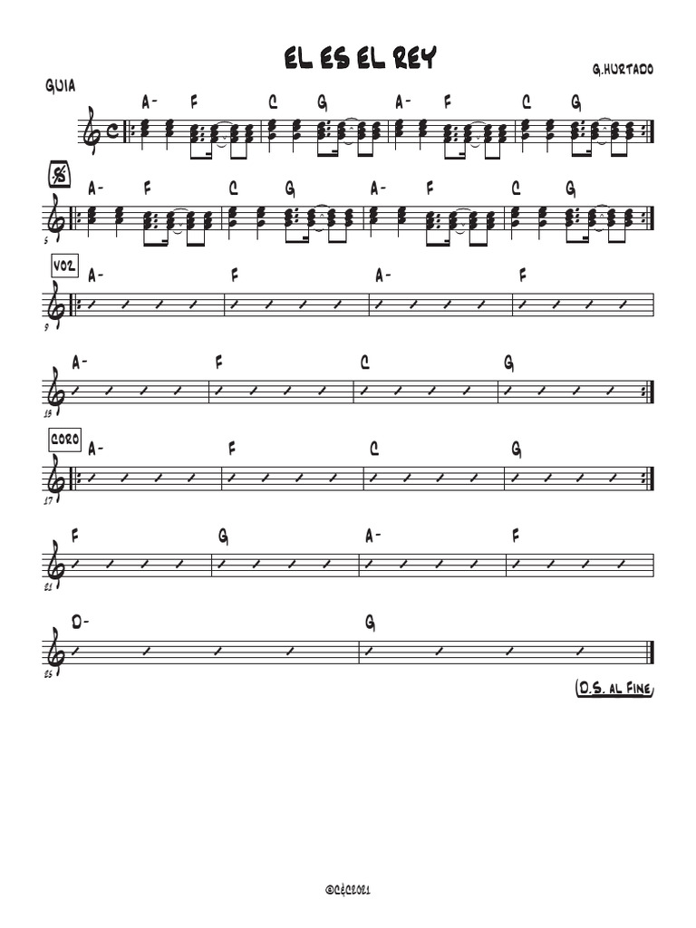 EL ES EL REY - Guitar | PDF