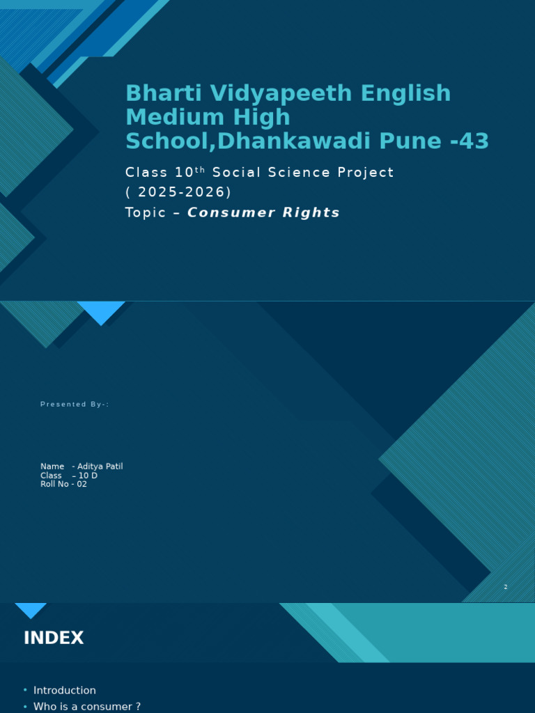 Consumer Rights Project for Class 10 | PDF | Consumer Protection ...