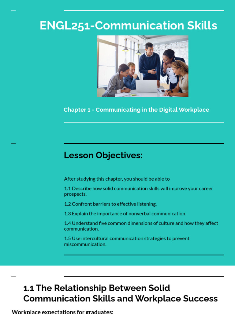 Digital Communication Skills for Success | PDF | Nonverbal ...