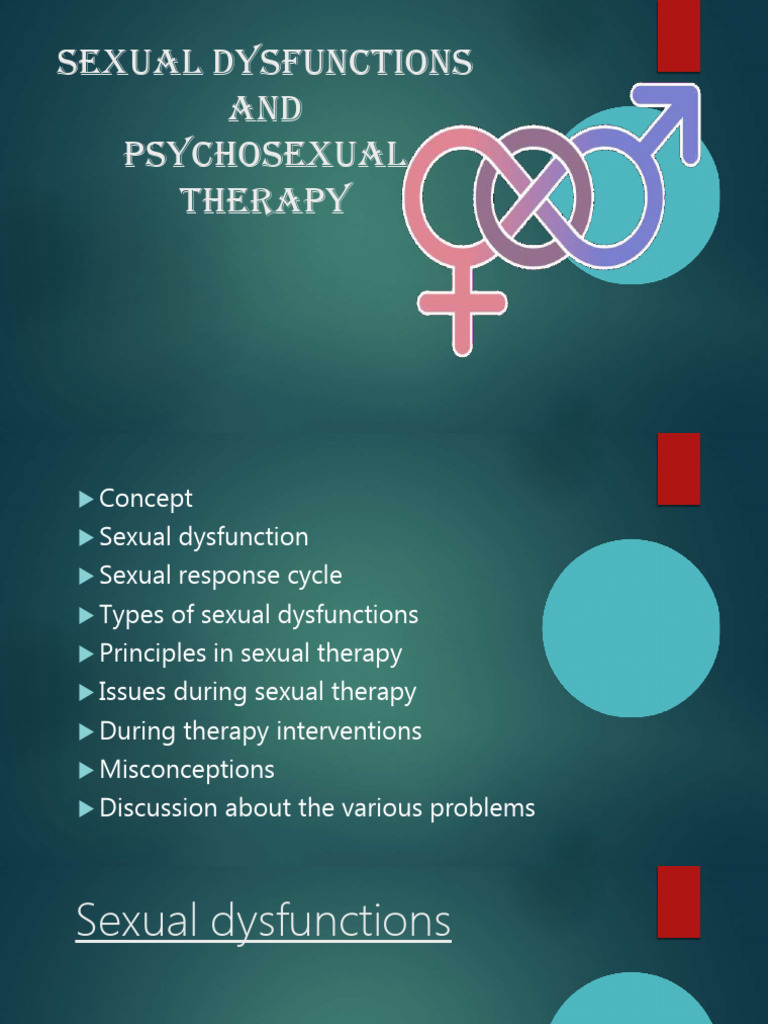 Understanding Sexual Dysfunctions & Therapy | PDF | Sexual Dysfunction ...