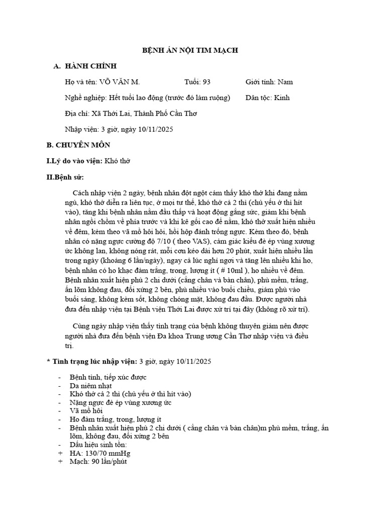 Ba Suy Tim Cấp | PDF