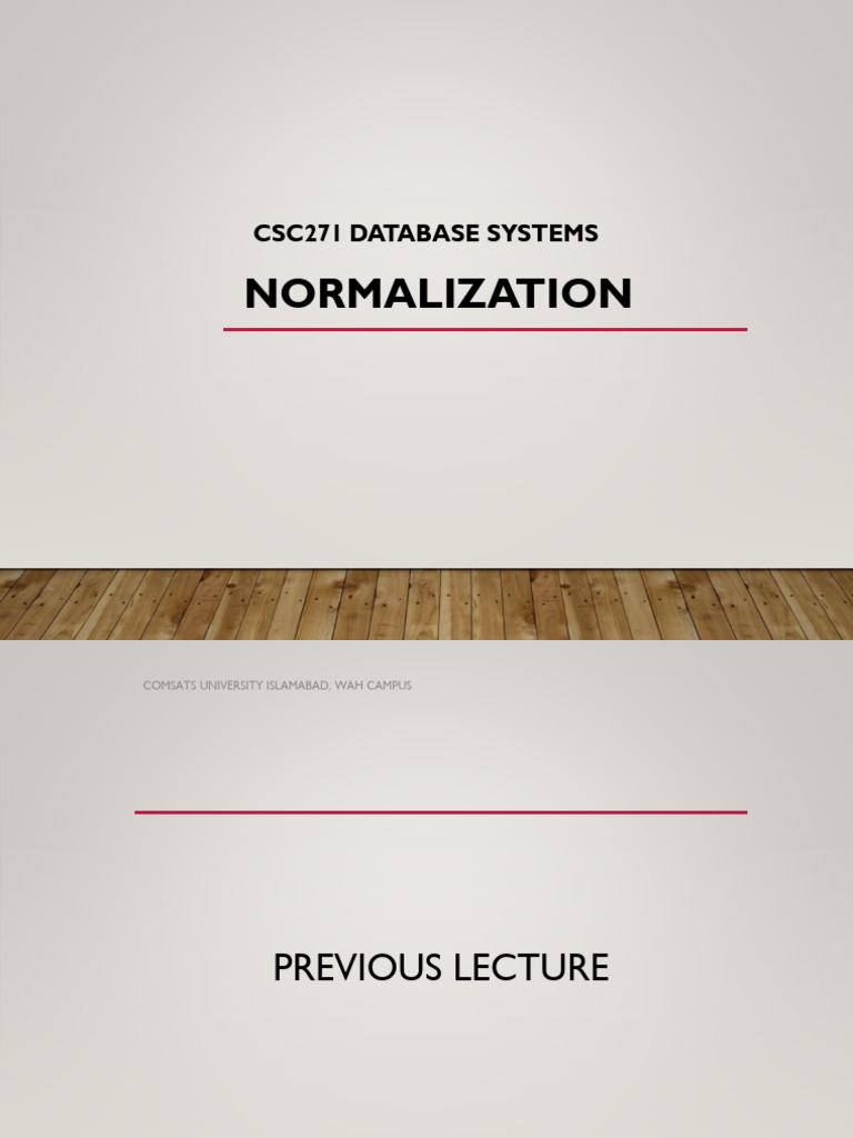 Understanding Database Normalization Steps | PDF | Information ...