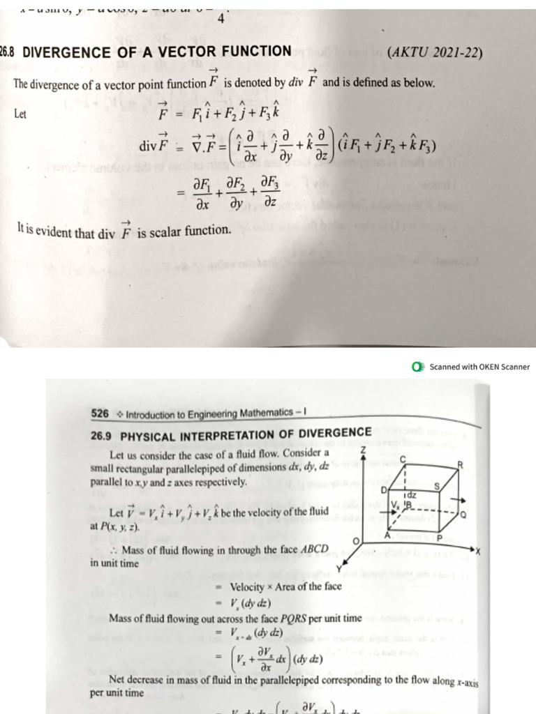 Divergence Vector | PDF