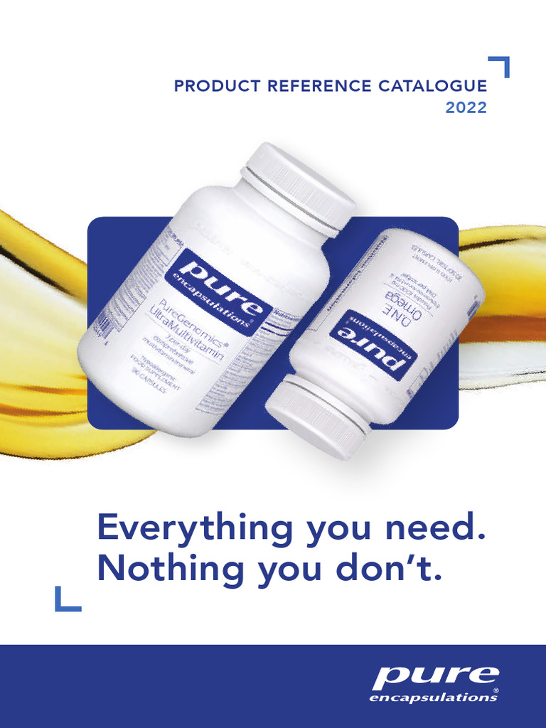 Pure Encapsulations Product Catalogue 2022 | PDF | Dietary Supplements