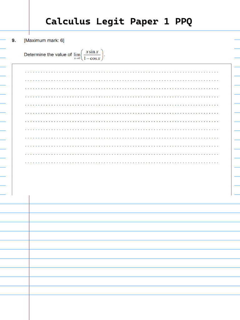 Calculus Full Paper 1 PPQ - PDF | PDF
