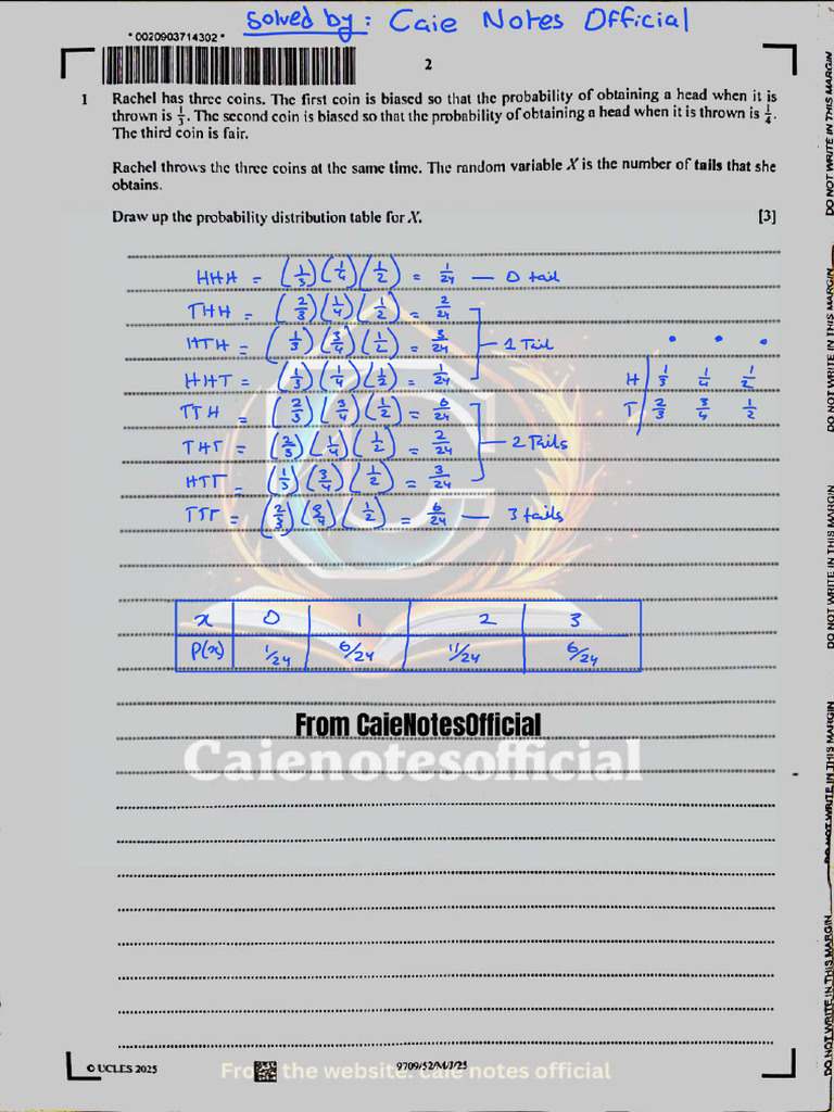 9709 - S25 - QP52 (Solved) - Caienotesofficial | PDF