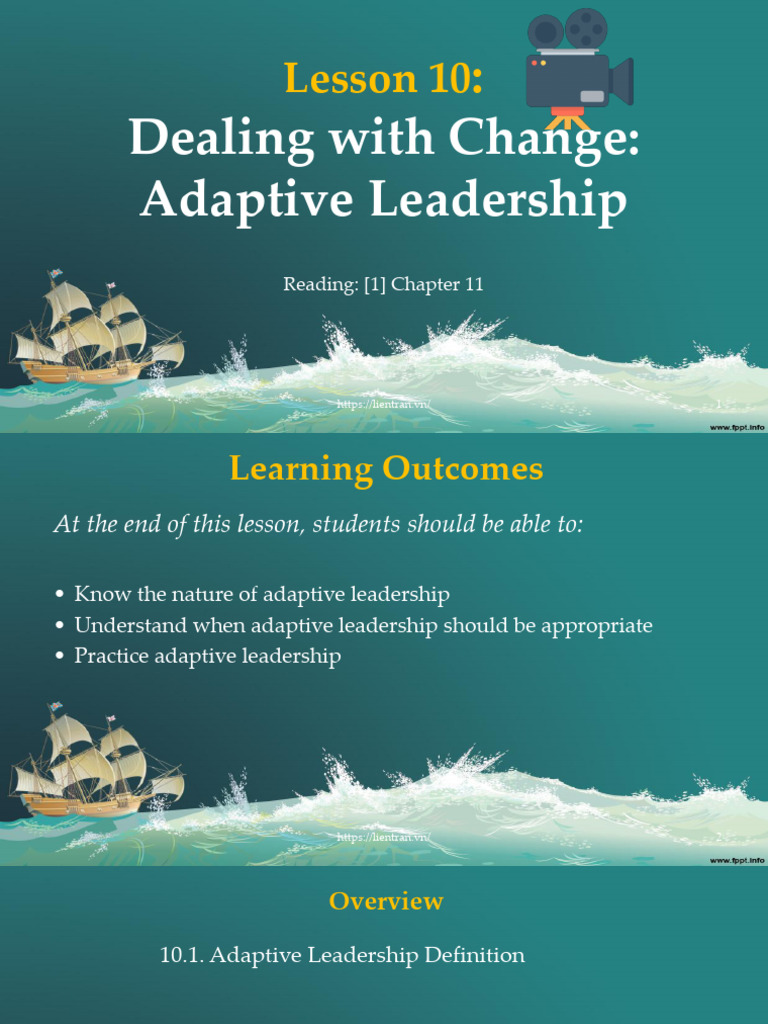 Lesson 10 - Dealing With Change Adaptive Leadership PDF | PDF ...