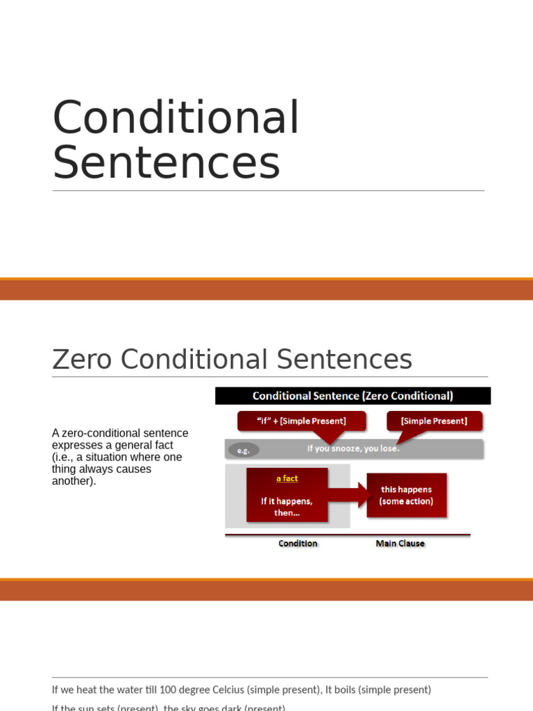 Understanding Conditional Sentences | PDF