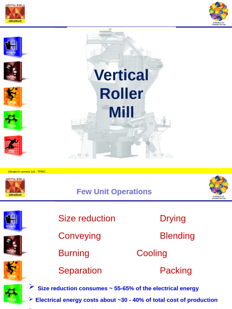 Ultratech Cement VRM Operations Guide | PDF | Mill (Grinding) | Cement