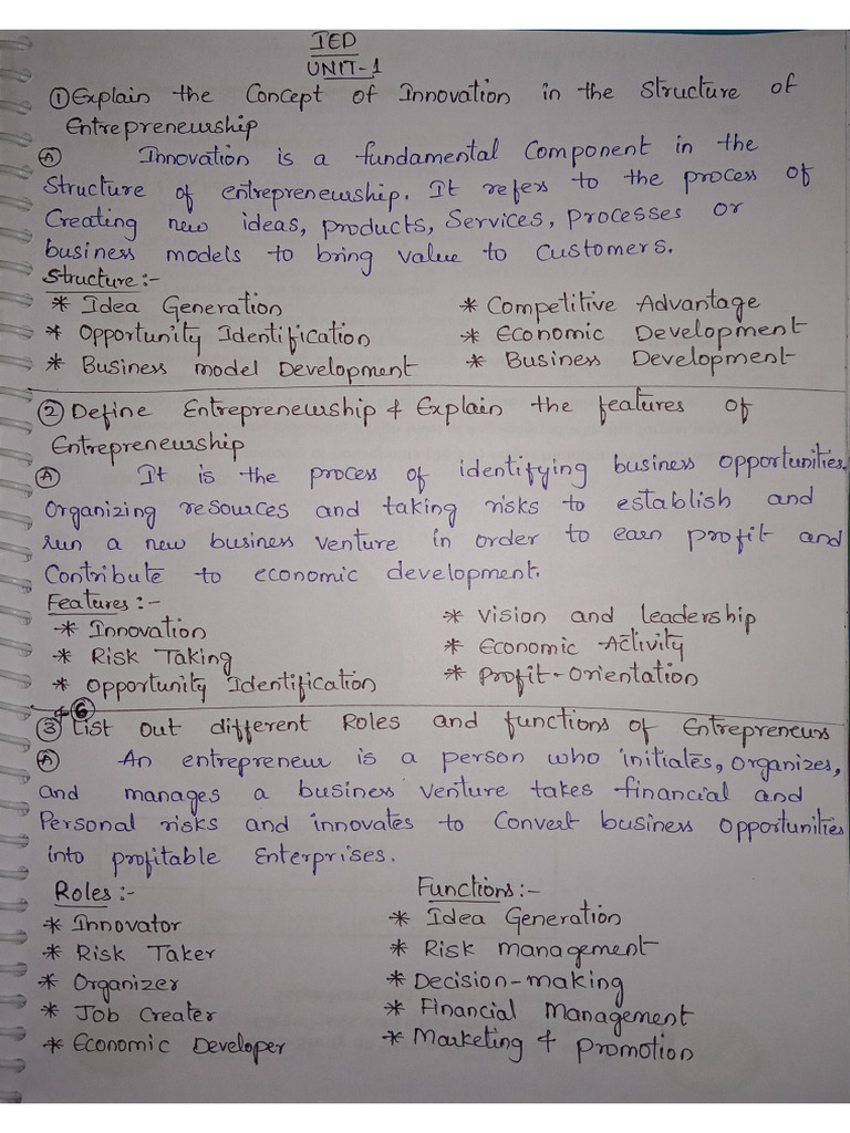 IED 1,2,3 Answers | PDF