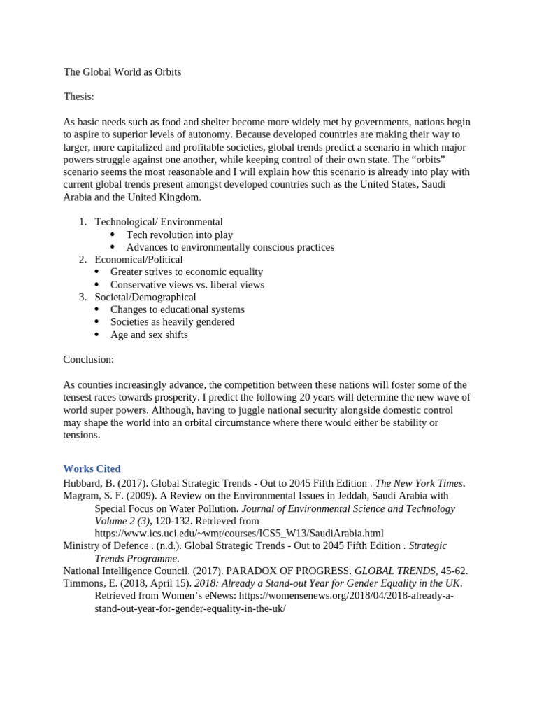 Global Power Dynamics and Trends | PDF