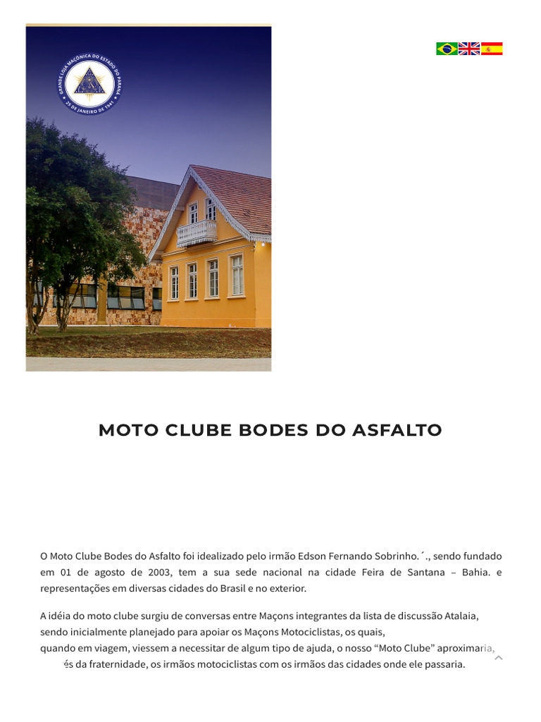 Moto Clube Bodes Do Asfalto _ Irmandade e Aventura Na Estrada | PDF