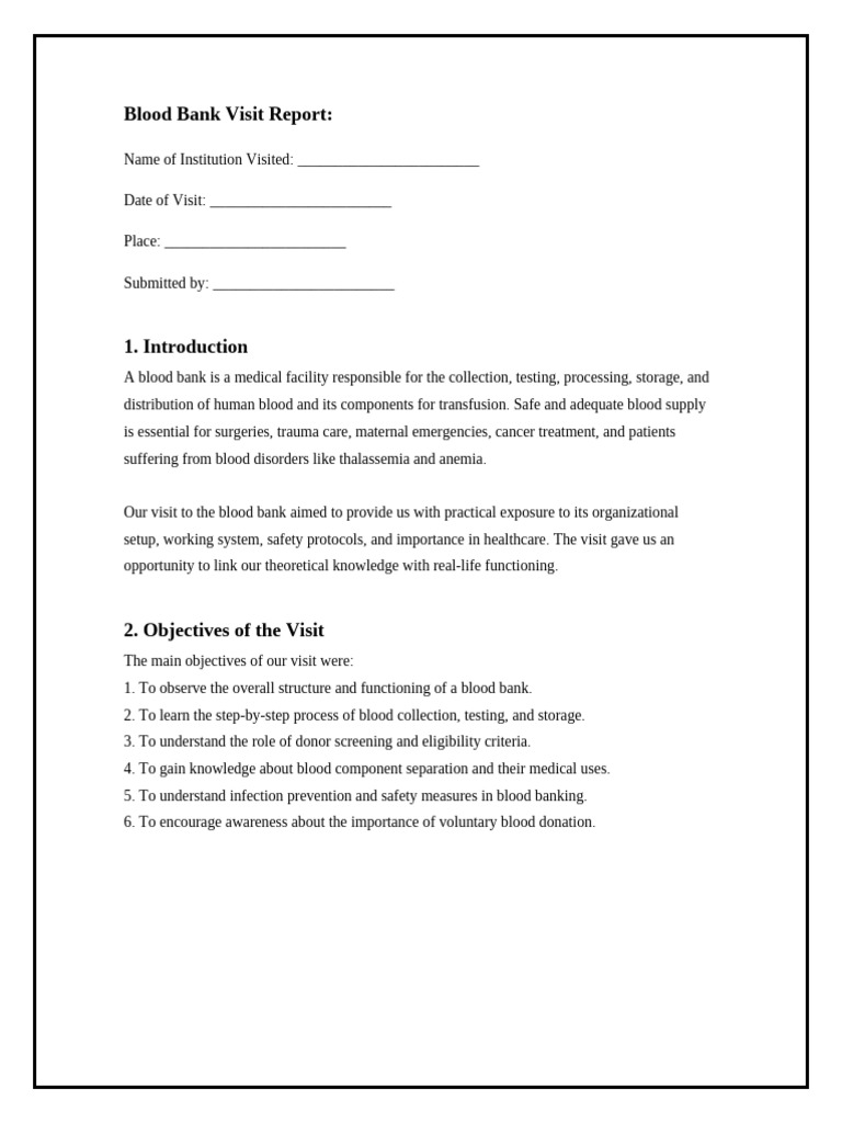 Blood Bank | PDF | Blood Donation | Tissue (Biology)