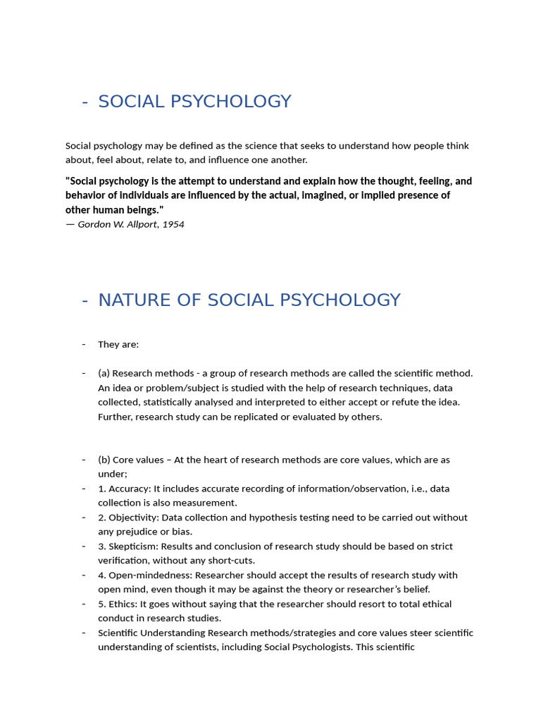 Understanding Social Psychology Basics | PDF | Stereotypes | Prejudices