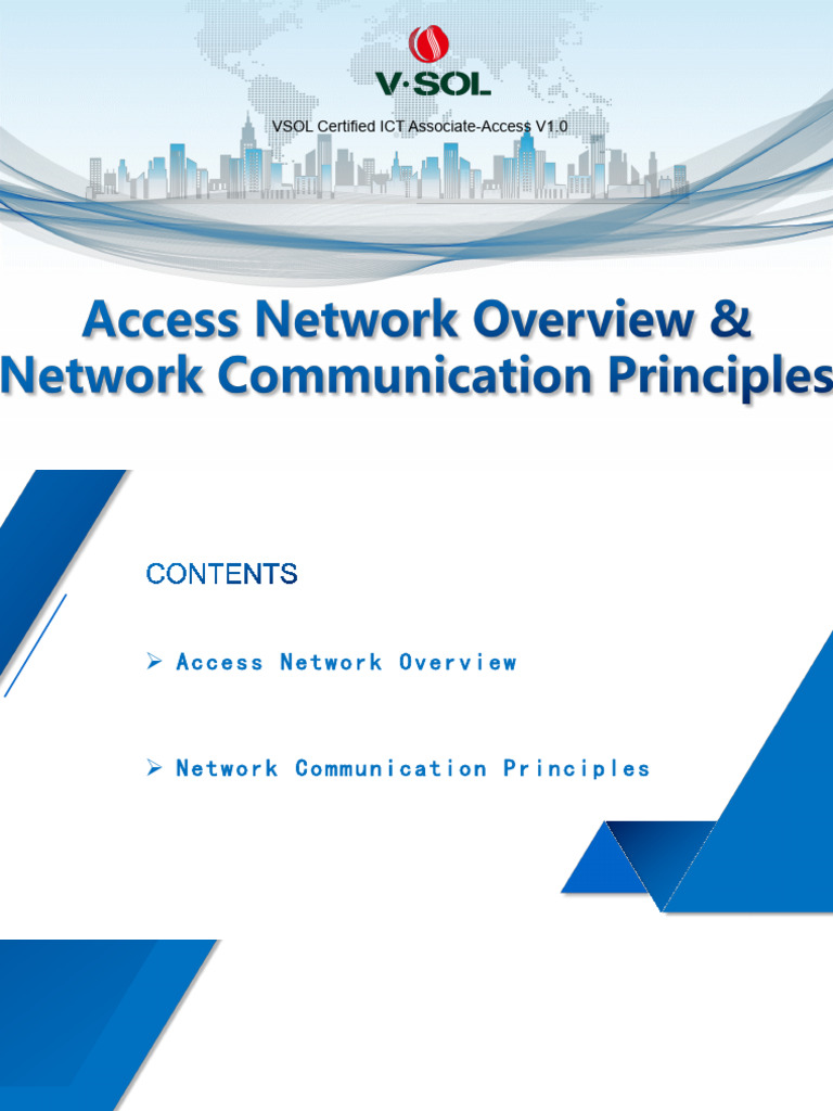 Access Network Overview & Network Communication Basics | PDF | Computer ...