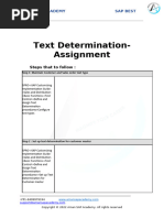 SAP SD Text Determination Guide | PDF | Computing