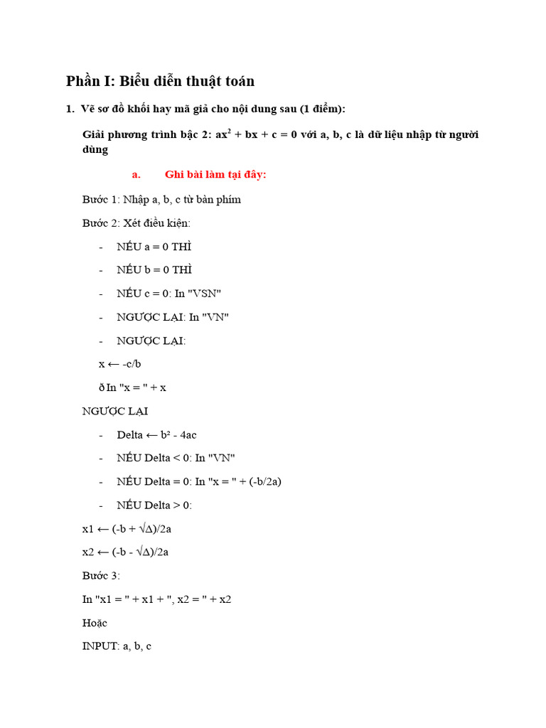 CH P Màn Hình Thi TH 1 | PDF