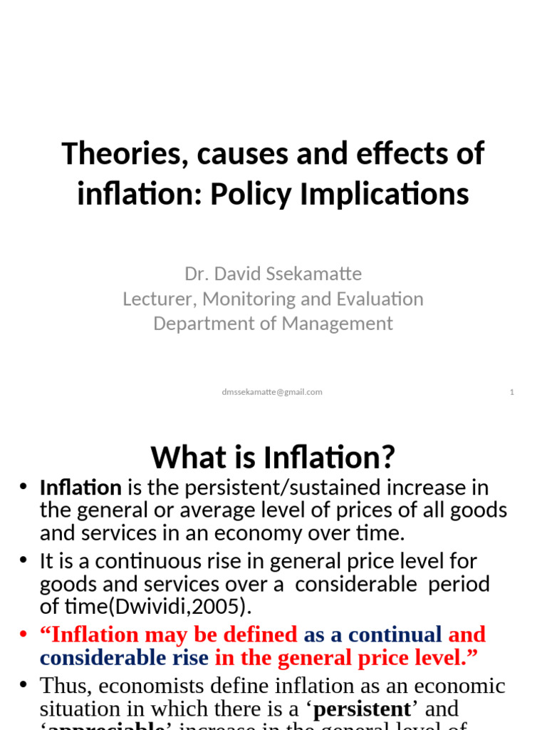 Theory & Effects of Inflation-Policy Implications (4) | PDF | Fiscal ...