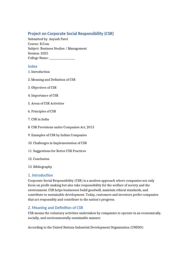 Understanding Corporate Social Responsibility | PDF | Corporate Social ...