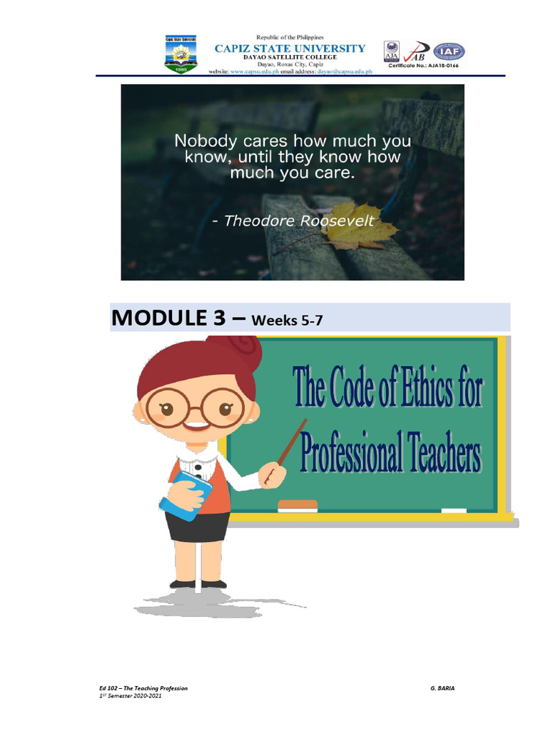 Module 3 for Ed 102 | PDF | Teachers | Schools