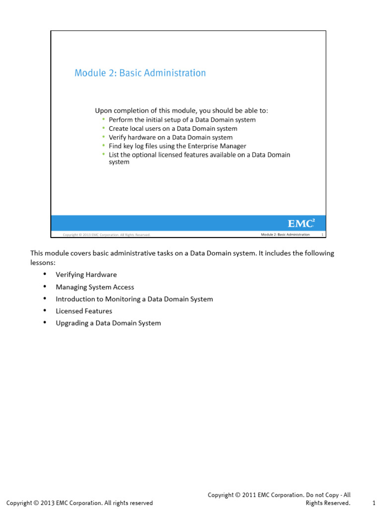 Data Domain System Administration Guide | PDF | Computing | Computer ...