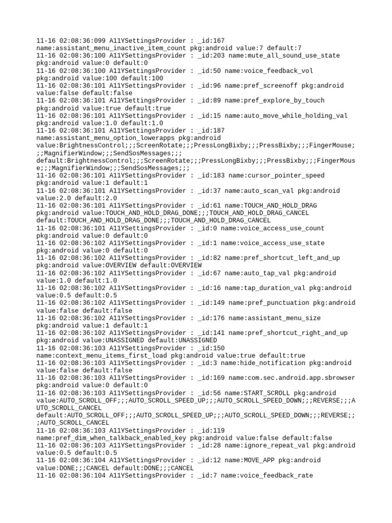 Android A11Y Settings Configuration | PDF | Software | Smartphone