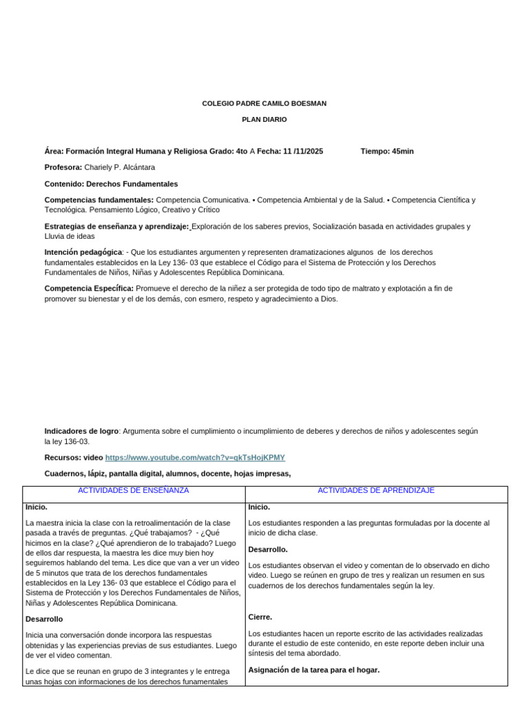 Plan de Sexto Grado Diaria 12 | PDF | Enseñando | Maestros