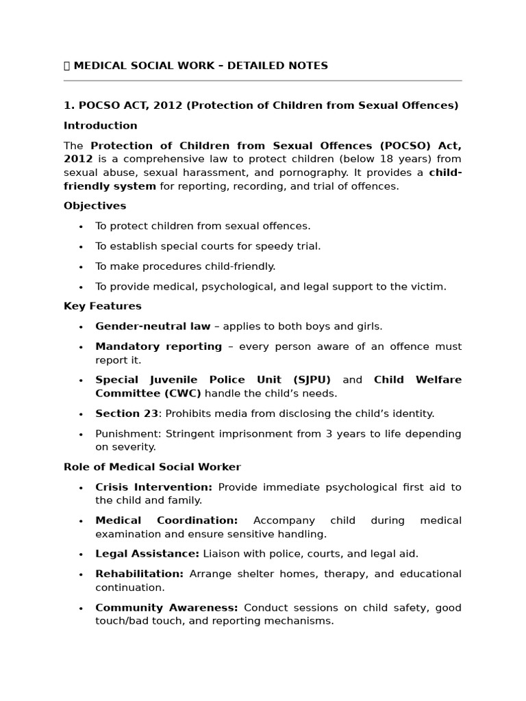 Medical Social Work: Key Roles & Laws | PDF | Social Work | Palliative Care