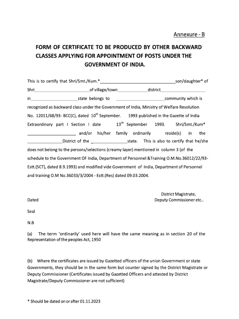 Other b Ck Class Cert | PDF