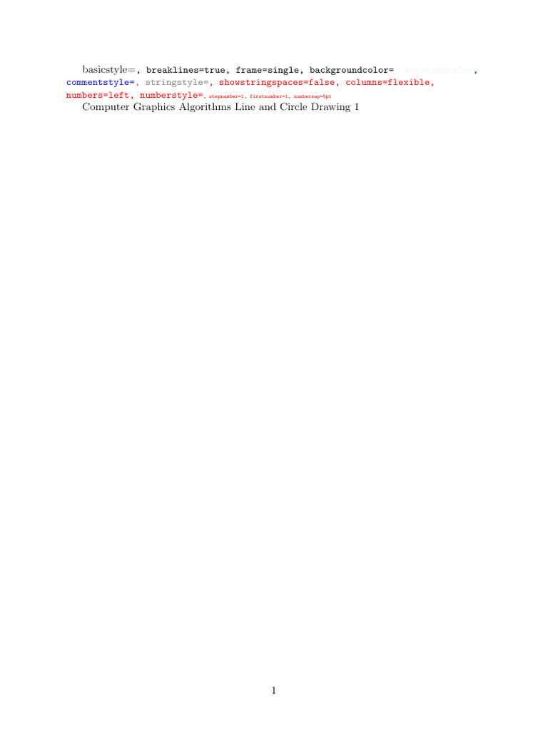 Line and Circle Drawing Algorithms | PDF | Mathematics | Algorithms
