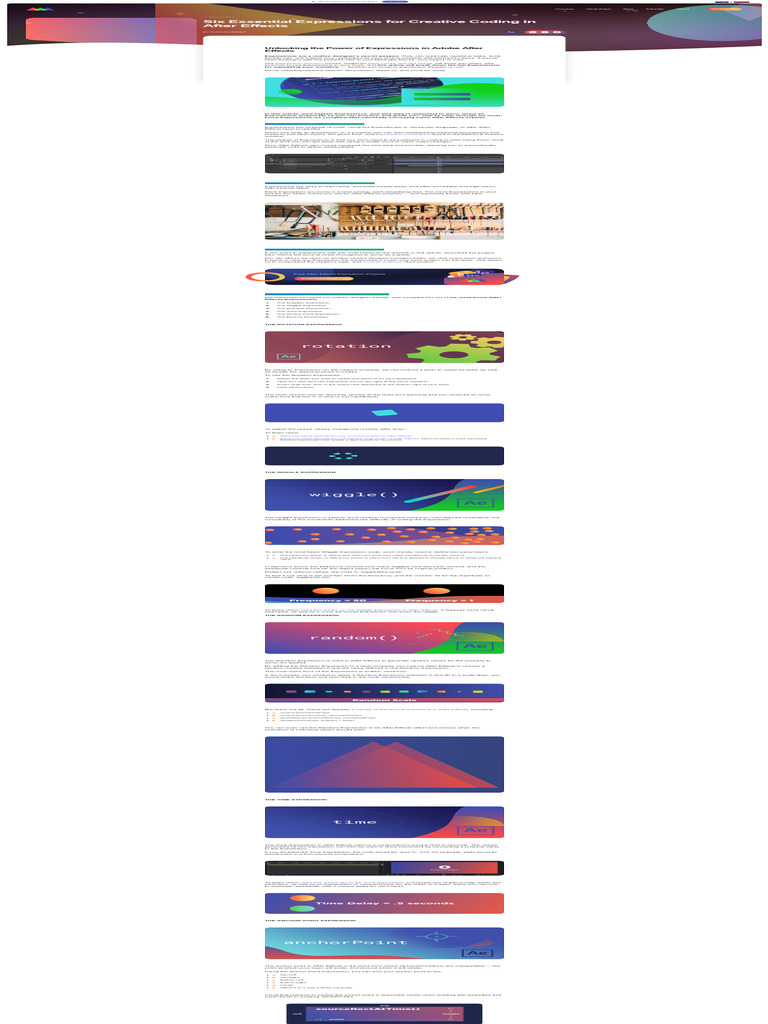 Essential After Effects Expressions Guide | PDF | Computing