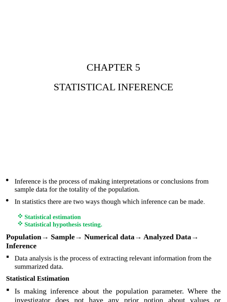 Chapter-5 | PDF | Estimator | Statistics
