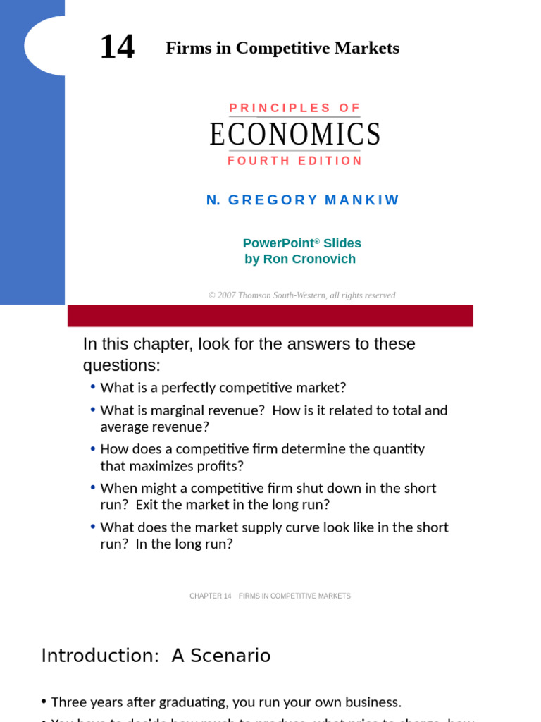 Firms in Competitive Markets Explained | PDF | Perfect Competition ...