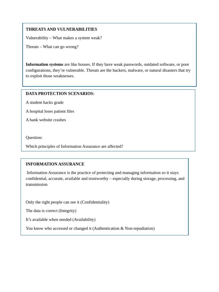 Understanding Threats and Vulnerabilities | PDF