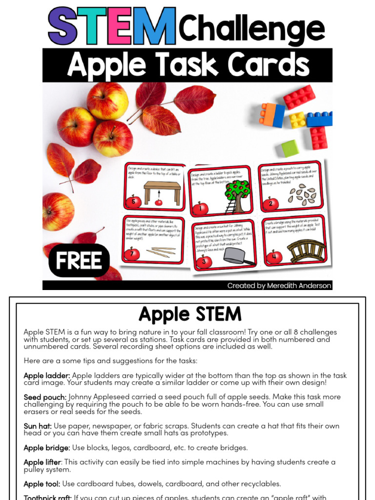 Apple STEM Activities for Fall Classrooms | PDF | Apple