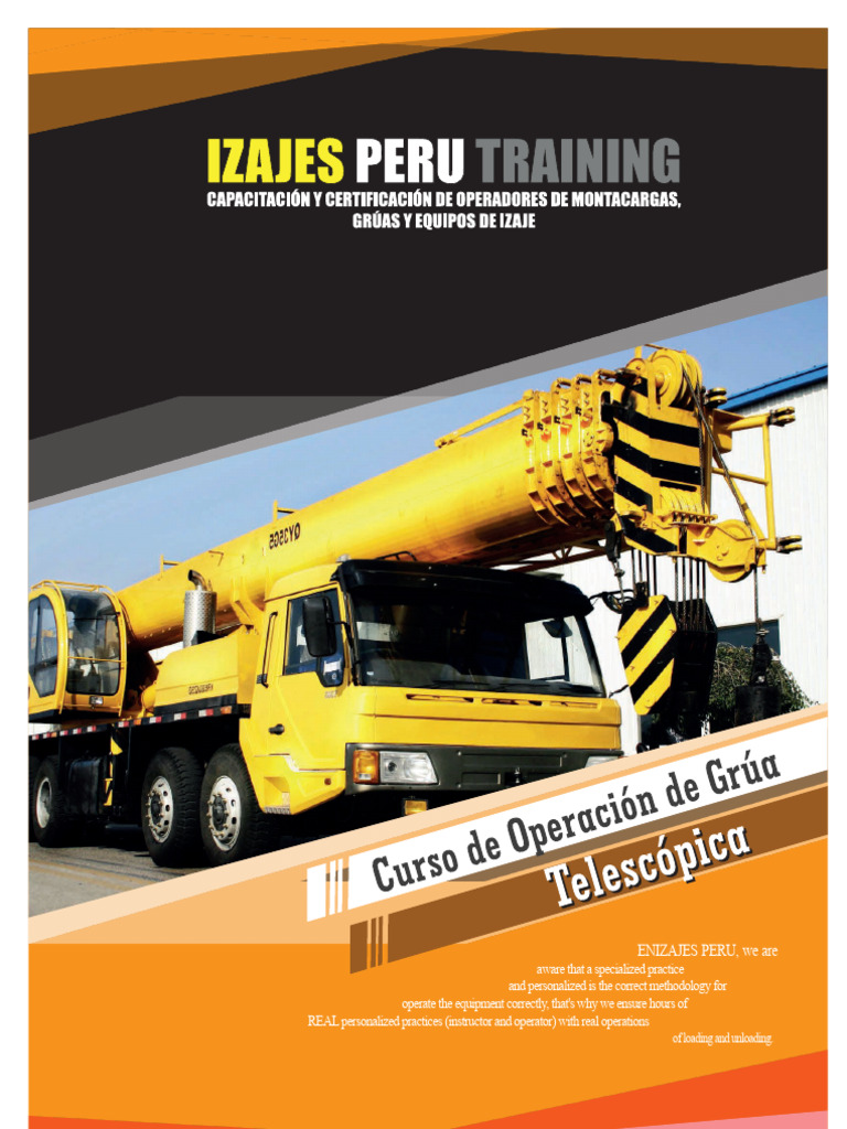 TELESCOPIC CRANE COURSE | PDF | Crane (Machine)