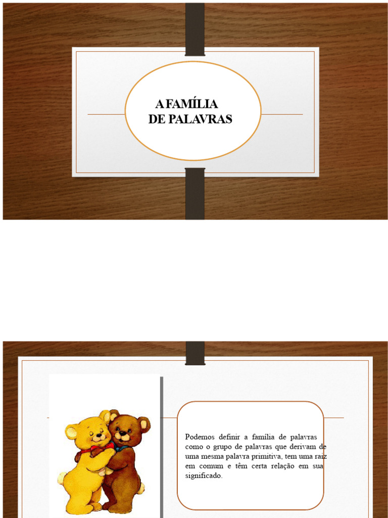 Famílias de Palavras e Raízes Lexicais | PDF | Palavra | Linguística