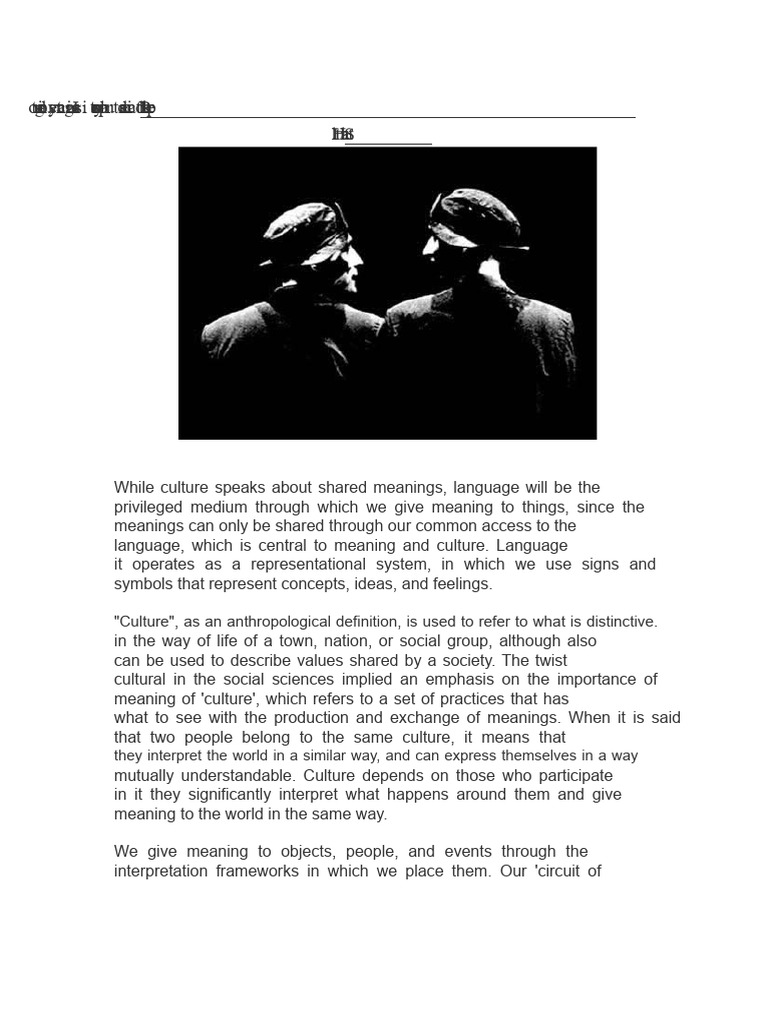 Cultural Representation and Language Dynamics | PDF | Semantics | Discourse