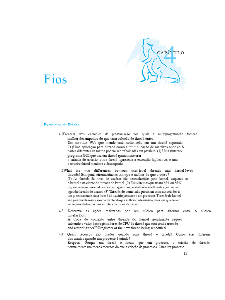 Desempenho e Diferenças de Threads | PDF | Thread (informática ...