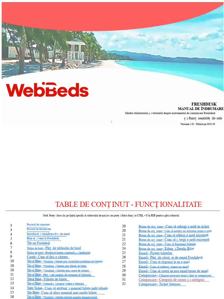 Manual Global Freshdesk Versiunea 1.03 020920 | PDF