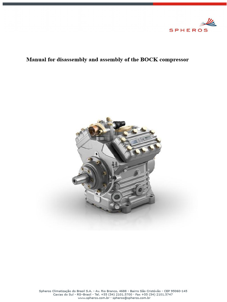 BOCK Compressor Assembly Guide | PDF | Piston | Pump