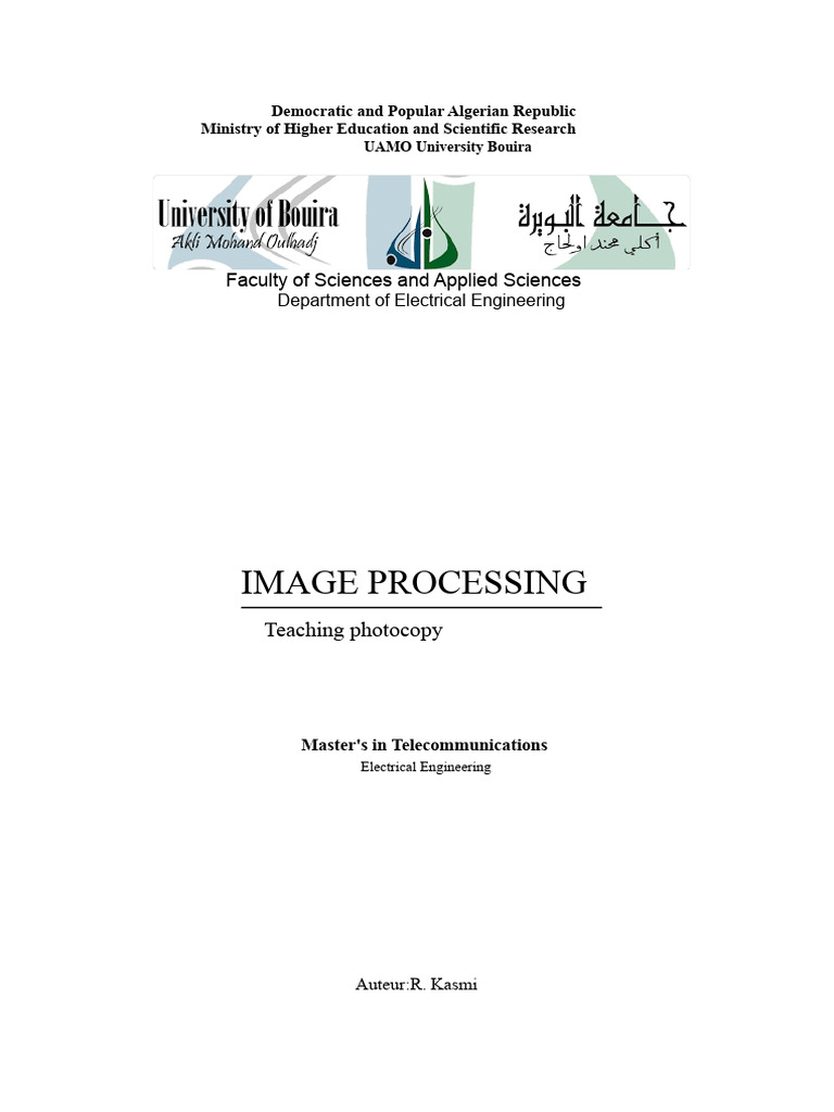 Image Processing Techniques in Engineering | PDF | Charge Coupled ...